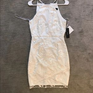 White halter dress